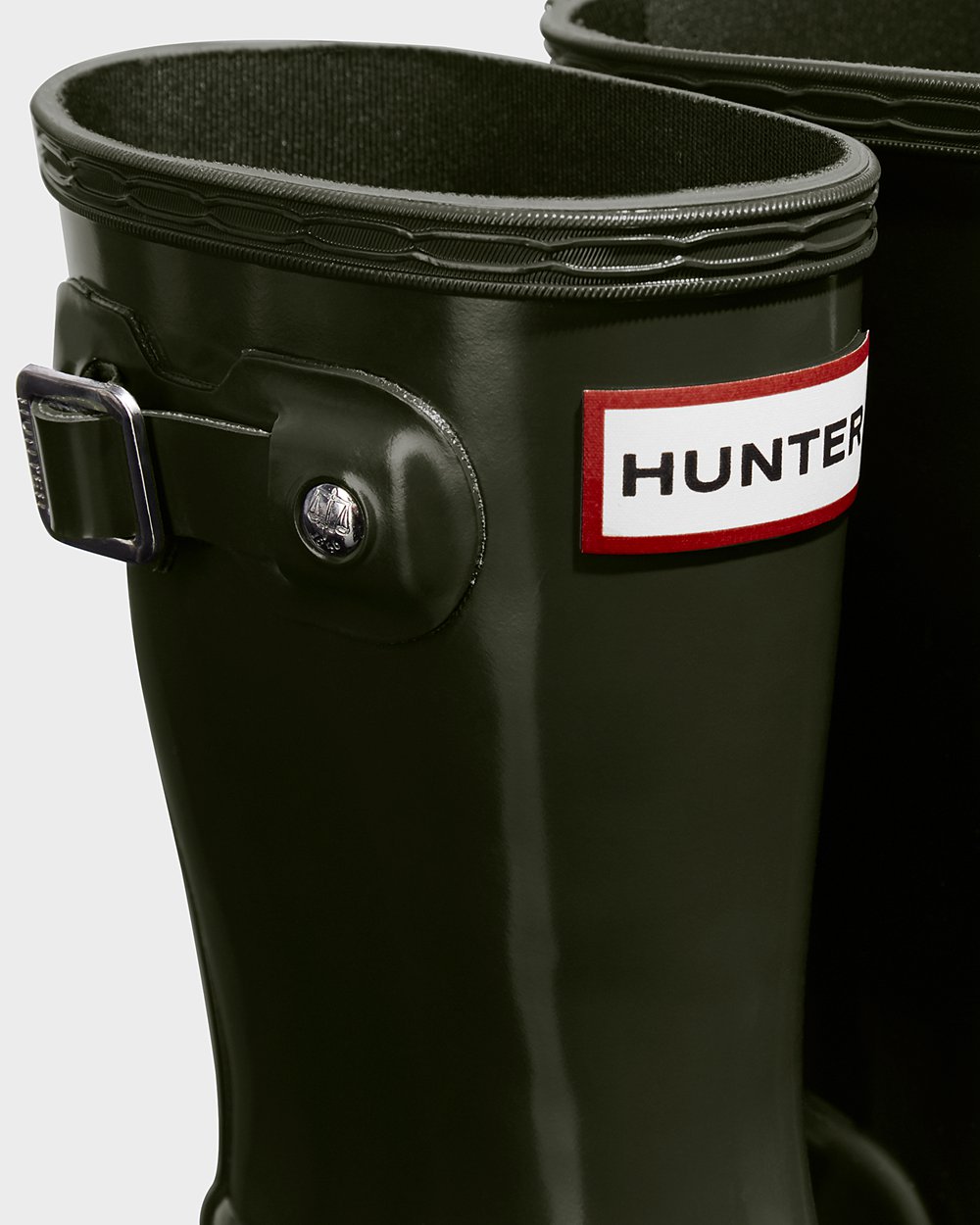 Kids Rain Boots - Hunter Original Little Gloss (28MELJFGX) - Dark Olive